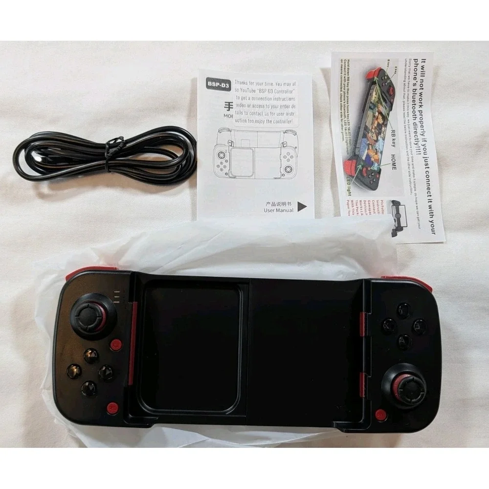 BSP-D3 Mobile Phone Stretching Wireless Gaming Controller - Black